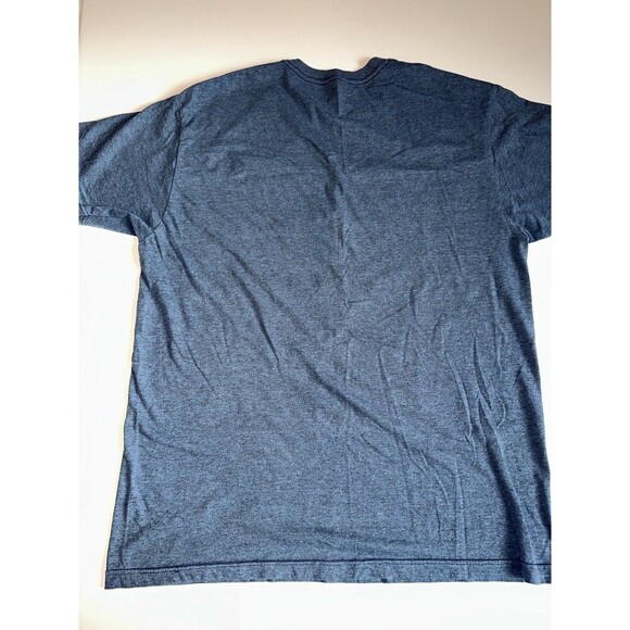 Corvette T Shirt Mens Sz L General Motors GM Tee Blue Gray Racing Flags Chevy - Picture 4 of 6